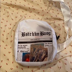 Letter print sling bag